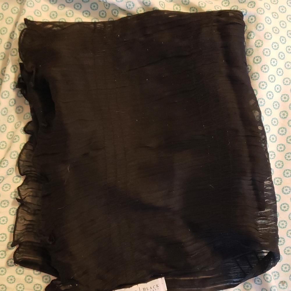 White House Black Market Black Scarf/Wrap NWT